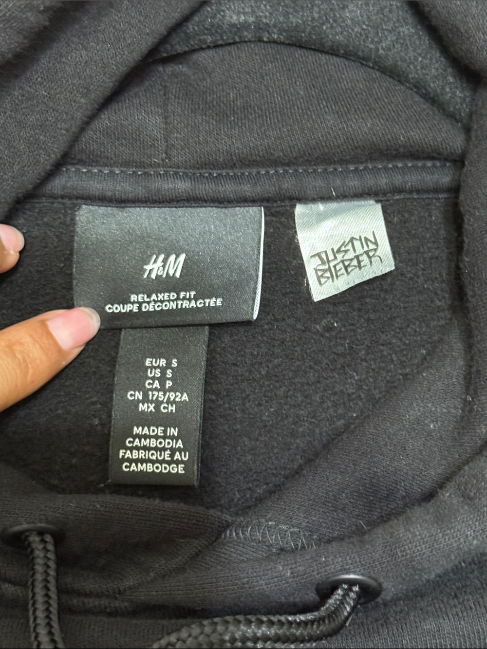 Justin Bieber Changes Hoodie Men’s Size Small Black H&M Sweatshirt - Picture 2 of 10